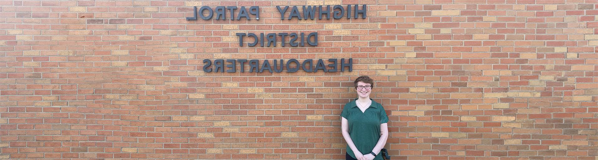 Hannah Hemple at South Dakota Highway Patrol Headquarters 1920