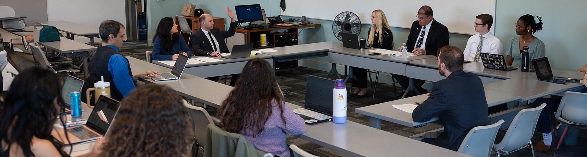 Cedarville University&#39;s School of Pharmacy teaches through a mock board that helps students navigate the field as professionals.